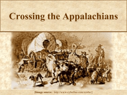 Crossing the Appalachians