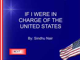 if i were in charge of the united states