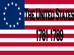 The United States 1781