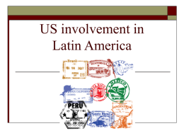 US involvement in Latin America