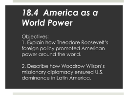 18.4 America as a World Power