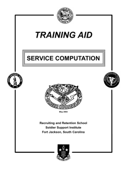 Service Computation Training Aid