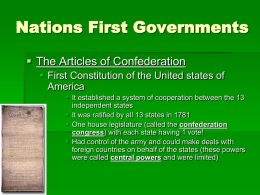 Nations First Governments