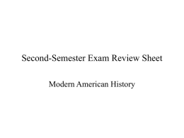 Second-Semester Exam Review Sheet A