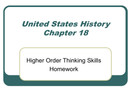 United States History Chapter 18
