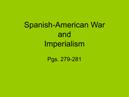 Spanish-American War and Imperialism
