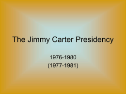 The Jimmy Carter Presidency