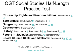 OGT Social Studies Practice Test