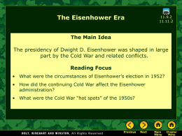 16_1 The Eisenhower Era with Pair Share