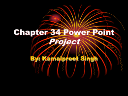 Chapter 34 Power Point project