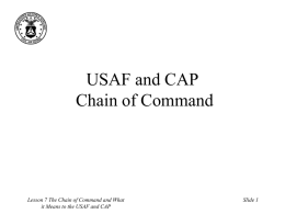 USAF and CAP Chain of Command