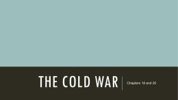 Chapter 21: The Cold War