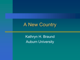 A New Country - Auburn University