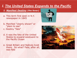 The United States Expands to the Pacific