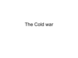 The Cold war - 21CSocialStudies