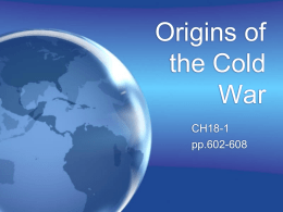 Origins of the Cold War - Waukee Community School District Blogs
