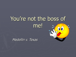 You`re not the boss of me!