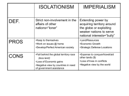 Imperialism Outline PP
