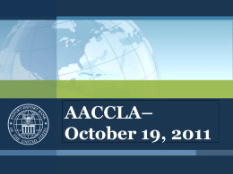 AACCLA– October 19, 2011