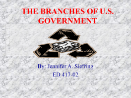 the branches of us government