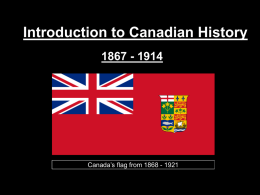 Introduction to Canadian History