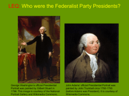 George Washington and John Adams