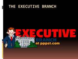 The executive branch