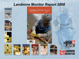Landmine Monitor Report 2008 PowerPoint presentation Click to