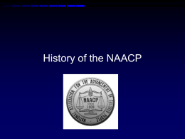 History of the NAACP