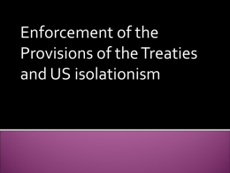 enforcement of the treaties - learning