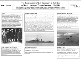 The Development of US Destroyers in Relation