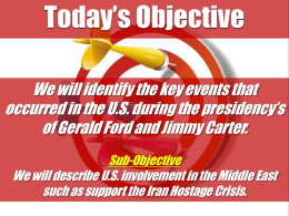 Unit 9 Ppt #7 (The Ford and the Carter Years).