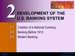 BANKING SYSTEMS, 2e - Andress High School