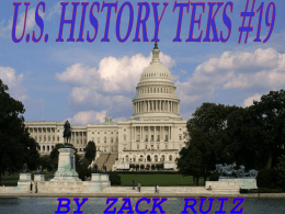 US History TEKS #19