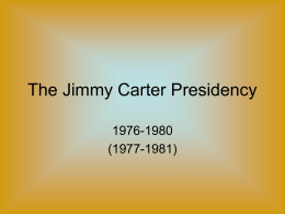 The Jimmy Carter Presidency