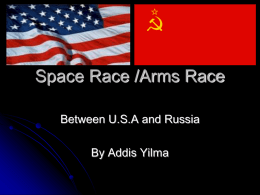 Space Race /Arms Race - vcehistory