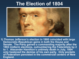 The Election of 1804