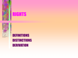 RIGHTS