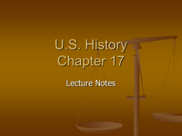 US History Chapter 17