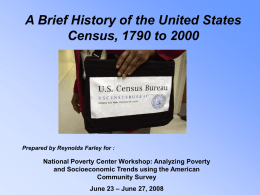 History of the United States Census
