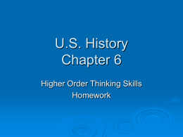 US History Chapter 6