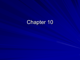 Chapters 19 & 20