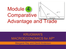 Module Comparative Advantage and Trade