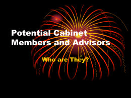 L.7 Potential Cabinet Members PPT