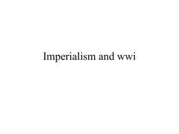 Imperialism and wwi