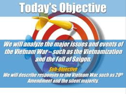 (The Vietnam War Era - The War Under Nixon)