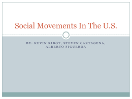 Social Movements In The U.S-Kevin Ribot