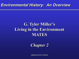 Environmental History of US - Environmental