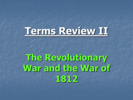 Terms Review II