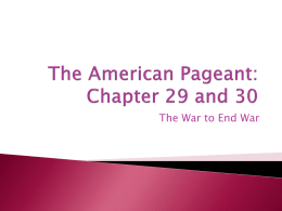 The American Pageant: Chapters 29 and 30